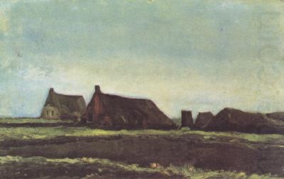 Farmhouses (nn04), Vincent Van Gogh
